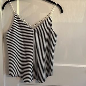 Express black & white tank XS
